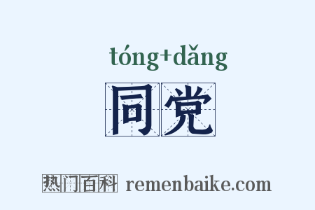 同党是什么意思的图片